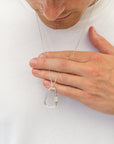 Climbing Carabiner Silver Necklace