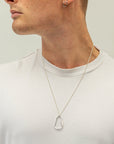 Climbing Carabiner Silver Necklace