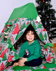 Climbing Triangle with Christmas Tent Cover, Mat, Ramp | Foldable Montessori Play Set-2