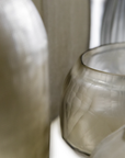 SULPHUR CANDLEHOLDER - H9 D11 cm - SMOKE