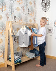 Toddlers Clothing Rack for Independent Dressing