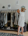 Toddlers Clothing Rack for Independent Dressing