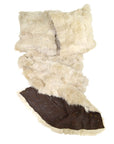 Luxury champagne Tuscan shearling throw, premium handcrafted rug, unique natural texture, best-selling warm stylish home decor by Wildash London at brixbailey.com