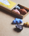 All-Natural & Non-Toxic Fluffy Cloud-Shaped Jumbo Beeswax Crayons – Set of 5