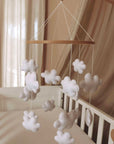 Clouds baby mobile