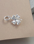 Four Leaf Clover Silver Charm