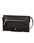 Versatile Leather Clutch Wallet with Adjustable Strap