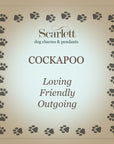 Cockapoo Silver Dog Charm Bracelet
