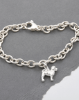 Cockapoo Silver Dog Charm