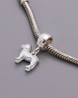 Cockapoo Silver Dog Charm