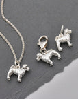 Cockapoo Silver Dog Charm