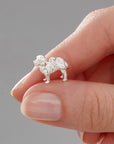 Cockapoo Silver Dog Charm