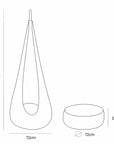 Cocoon Swing for Kids - Churros Cotton Candy White