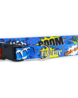 Blue Graffiti Dog Collar with Plastic Buckle