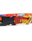 Travel Inspired Dog Collar with Plastic Buckle