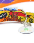 Travel Inspired Dog Collar with Plastic Buckle