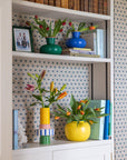 Color Blocking Yellow and Green Vase