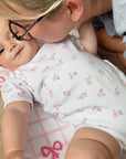 Travel Changing Mat - Pink Bows