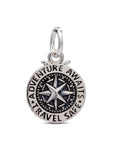 Travel Safe Compass Personalised Silver Charm