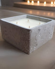 Concrete Square 4-Wick Candle