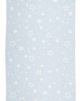 Luxury jacquard hammam towel, premium organic cotton throw, stylish sky blue constellations design, 140cm x 170cm by Wildash London at brixbailey.com