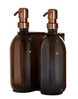 Copper Double Wall Mounted Soap Dispenser