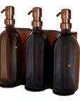 Copper Triple Wall Mounted Soap Dispenser