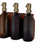 Copper Triple Wall Mounted Soap Dispenser-8