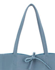 Cornflower Pebbled Leather Tote Shopper - Brix + Bailey