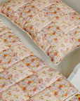 Cotton Quilted Patchwork Blanket and Pillow Set Spring Garden