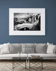 Journey to Olympos, Karpathos: Women Carrying Groom's Dowry - Limited Edition B&W Photography Art by George Tatakis at brixbailey.com