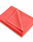 couverture nid abeille legere papate fraise gots coton
