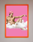 Cowboy On A Cloud Framed Poster