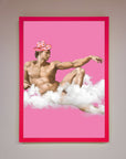 Cowboy On A Cloud Framed Poster
