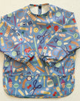 Long Sleeved Baby Bib - Crafty Print