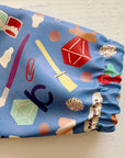 Long Sleeved Baby Bib - Crafty Print
