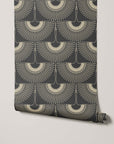 Art Deco Crane Wallpaper