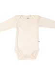 Bamboo Baby Long Sleeve Body - CREAM-3