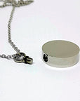 Personalised Cremation Ashes Necklace – Photo Engraved Stainless Steel Urn Pendant