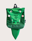 Cute Crocodile Toddler Backpack – Waterproof & Comfy for Kids by Muni at www.brixbailey.com