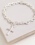 Cross Silver Charm