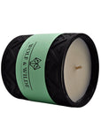 Luxury cucumber ginger mint aromatherapy candle, vegan scented with floral green notes, musk base, best-selling home fragrance by Wolf & Wilde at brixbailey.com