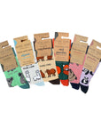 Animal Bamboo Sock Set Six Pack
