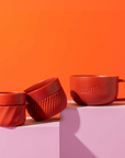 La Cafetière Red Coffee Mugs, 3 pcs
