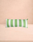 Poppy Sage Cabana Stripe Long Lumbar Cushion Cover
