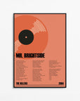 Custom Record Lyrics Wall Art Print