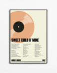 Custom Record Lyrics Wall Art Print
