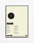 Custom Record Lyrics Wall Art Print