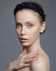 Hestia Mulberry Silk Headband – Hand-Beaded & Lightweight by Eva Oherjus at www.brixbailey.com