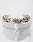Crystal and Pearl Beaded Headband